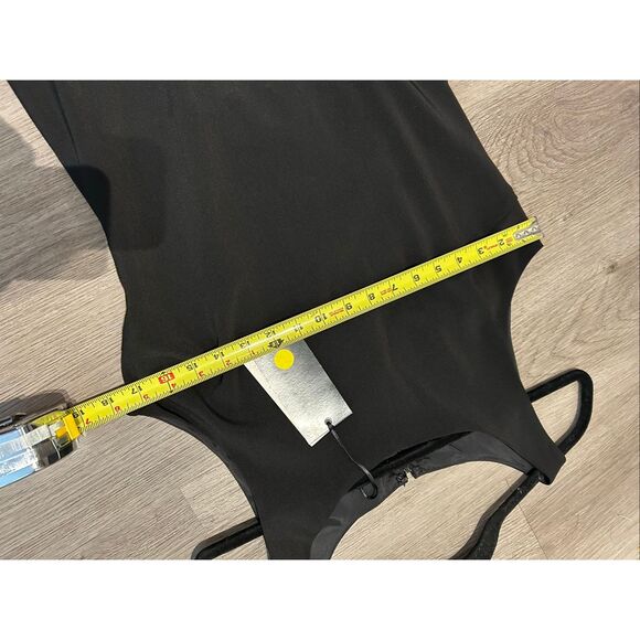 LiLY NOCHES NWT Wearable Art Black Ruffle "Guajira" Dress, Sz Large, MSRP $298 - Picture 3 of 12